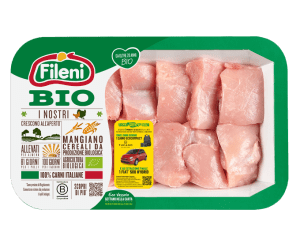 Organic chicken leg meat chunks
