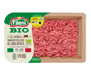 Organic minced beef meat