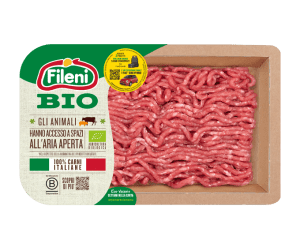 Organic minced beef meat